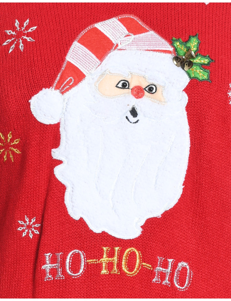 Santa Claus Christmas Jumper - M