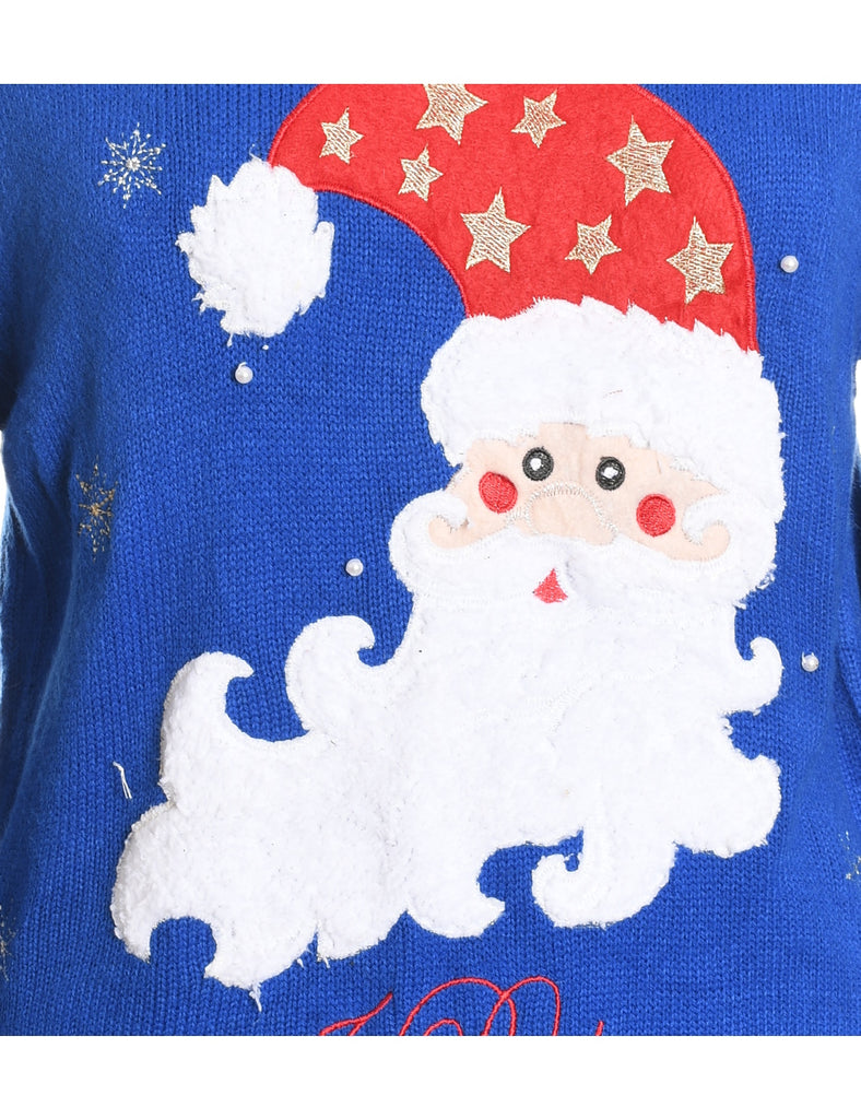 Santa Claus Christmas Jumper - L