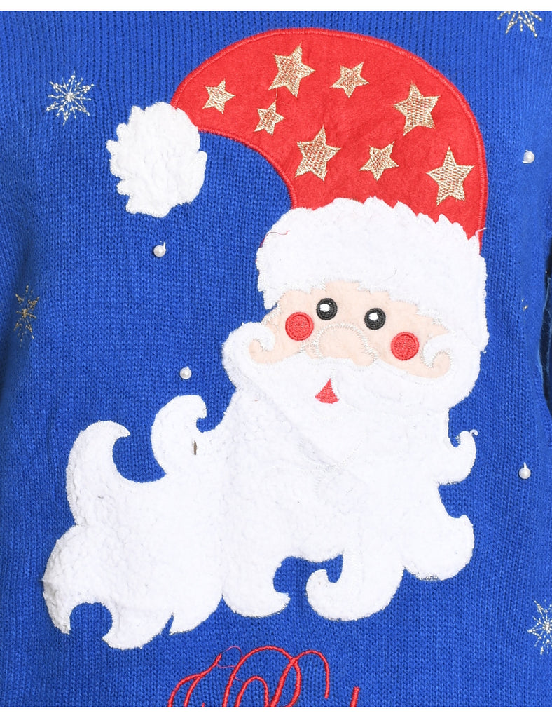 Santa Claus Christmas Jumper - L