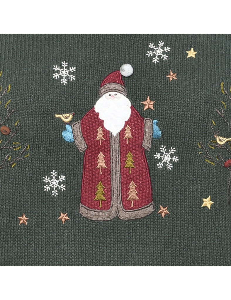 Santa Claus Christmas Jumper - M