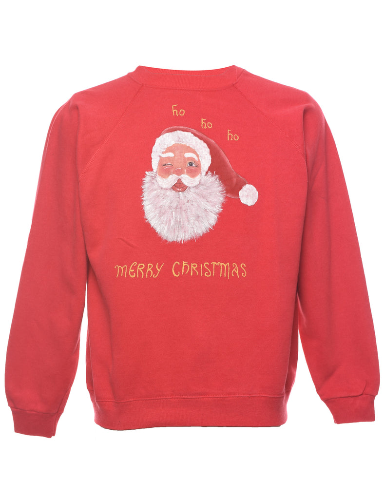 Santa Claus Christmas Sweatshirt - L