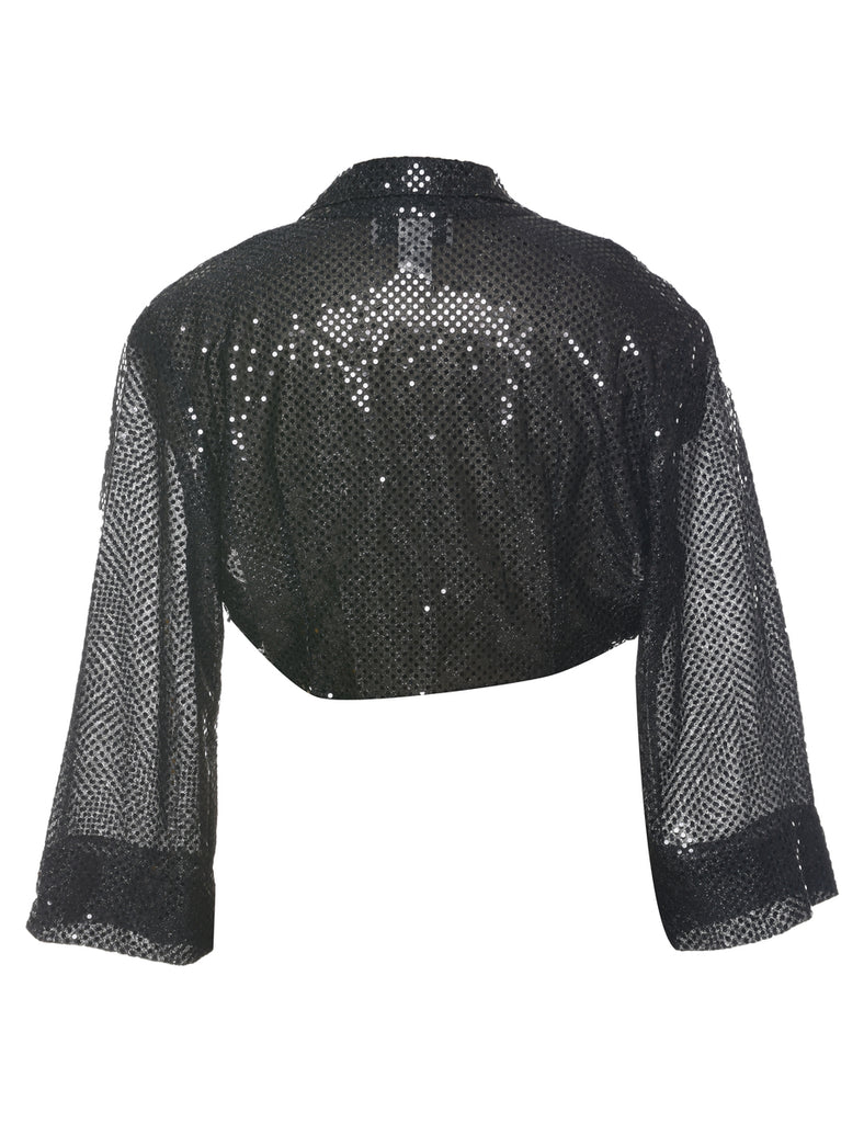 Sequined Evening Jacket - L