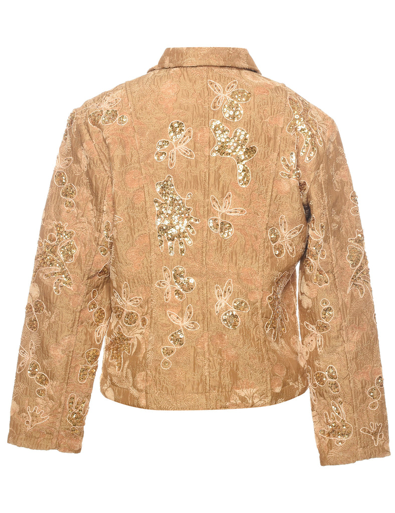 Sequined Tapestry Jacket - M