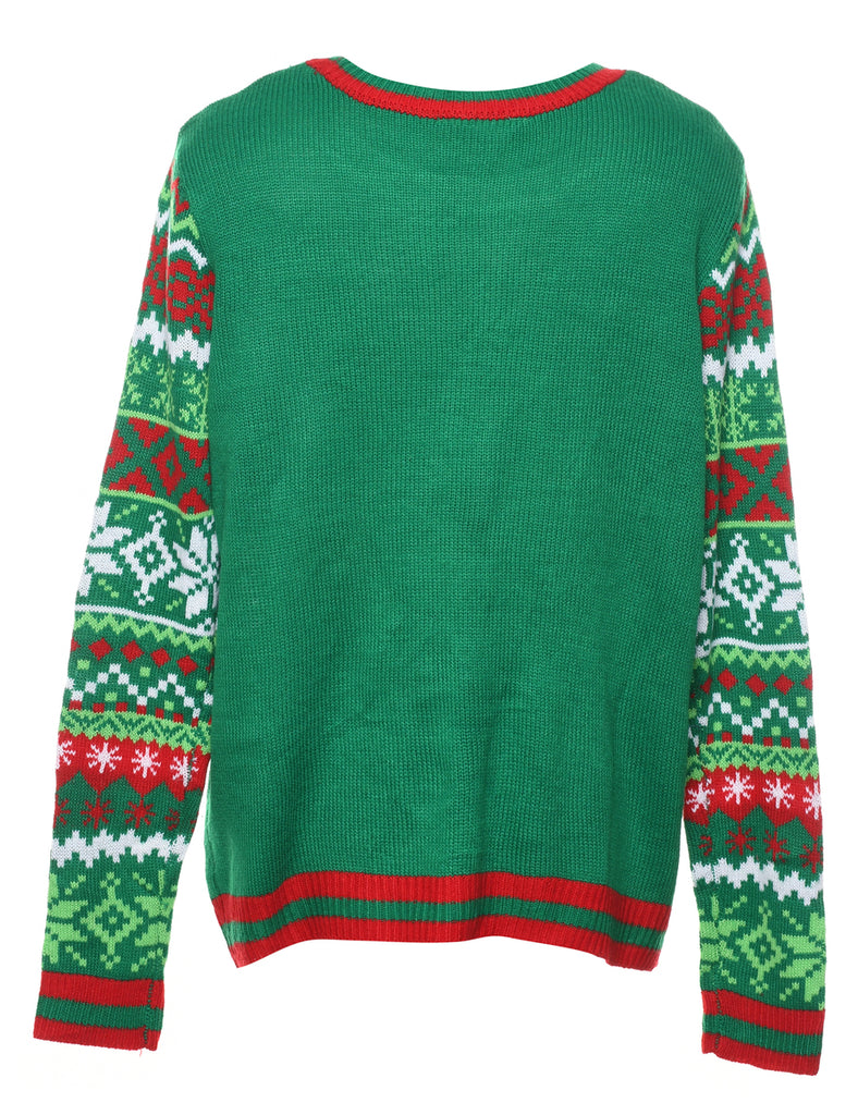 Sequins Christmas Jumper - XL