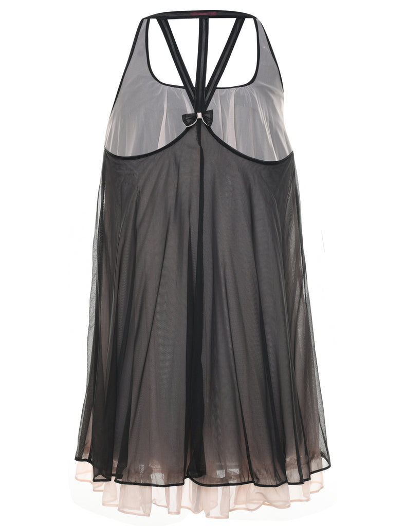 Sheer Black Babydoll - M