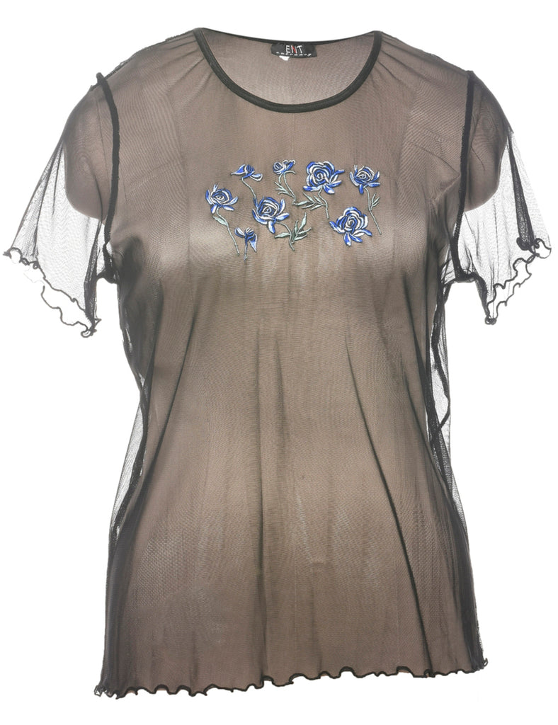 Sheer Effect Top - L