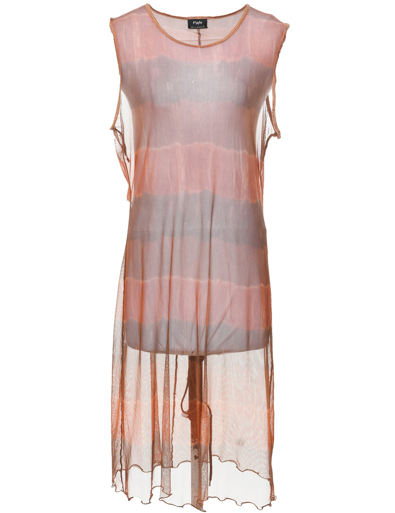 Sheer Sleeveless Dress - XL