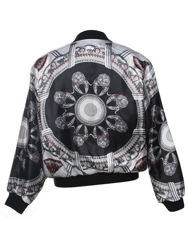 Silk Bomber Jacket - L