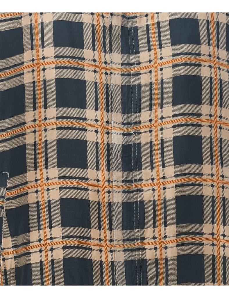 Silk Checked Jacket - M