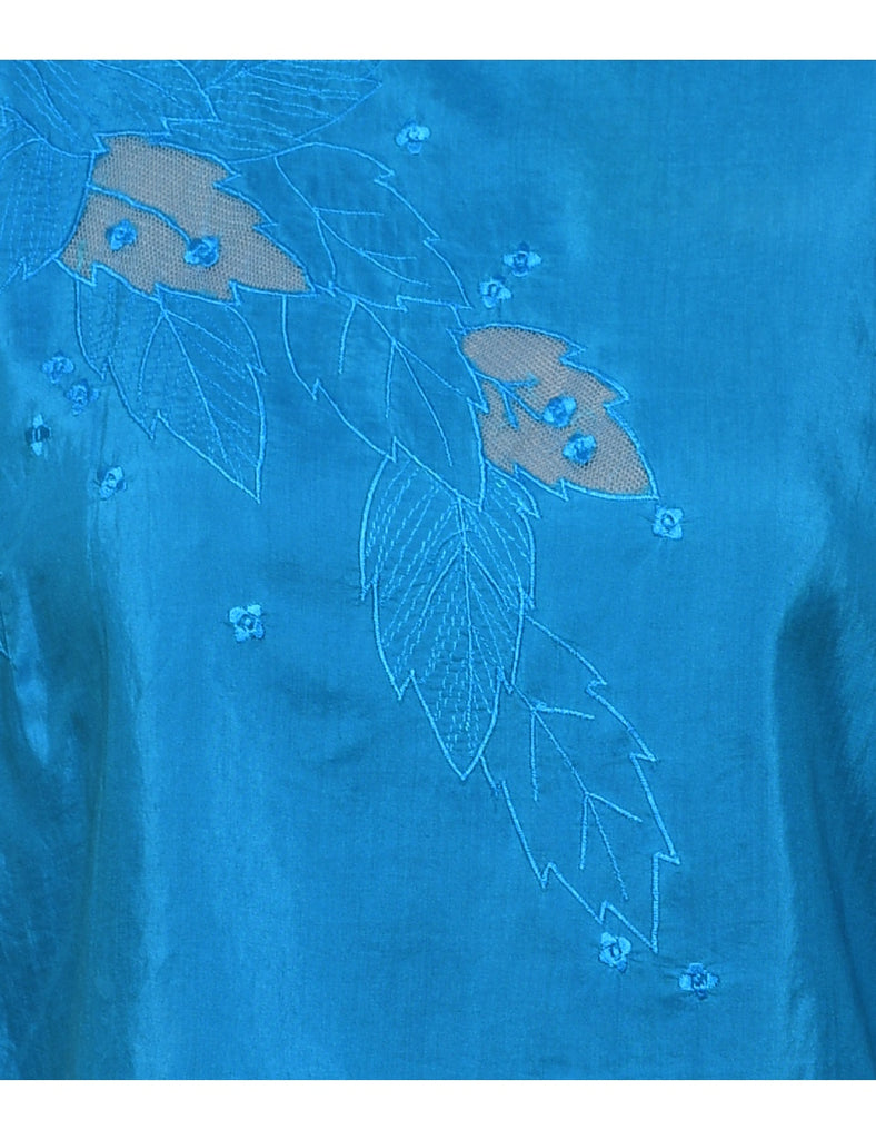 Silk Embroidered Top - S