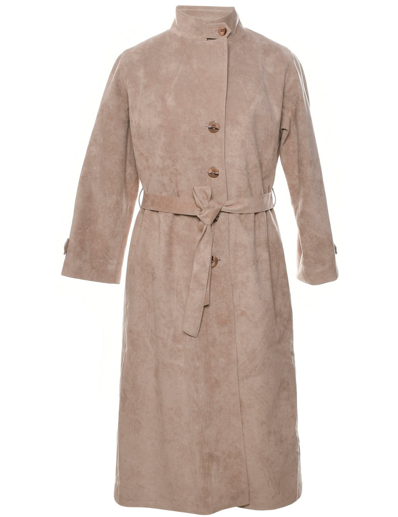 Single Breasted Trench Coat - M