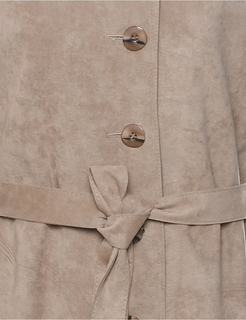 Single Breasted Trench Coat - M