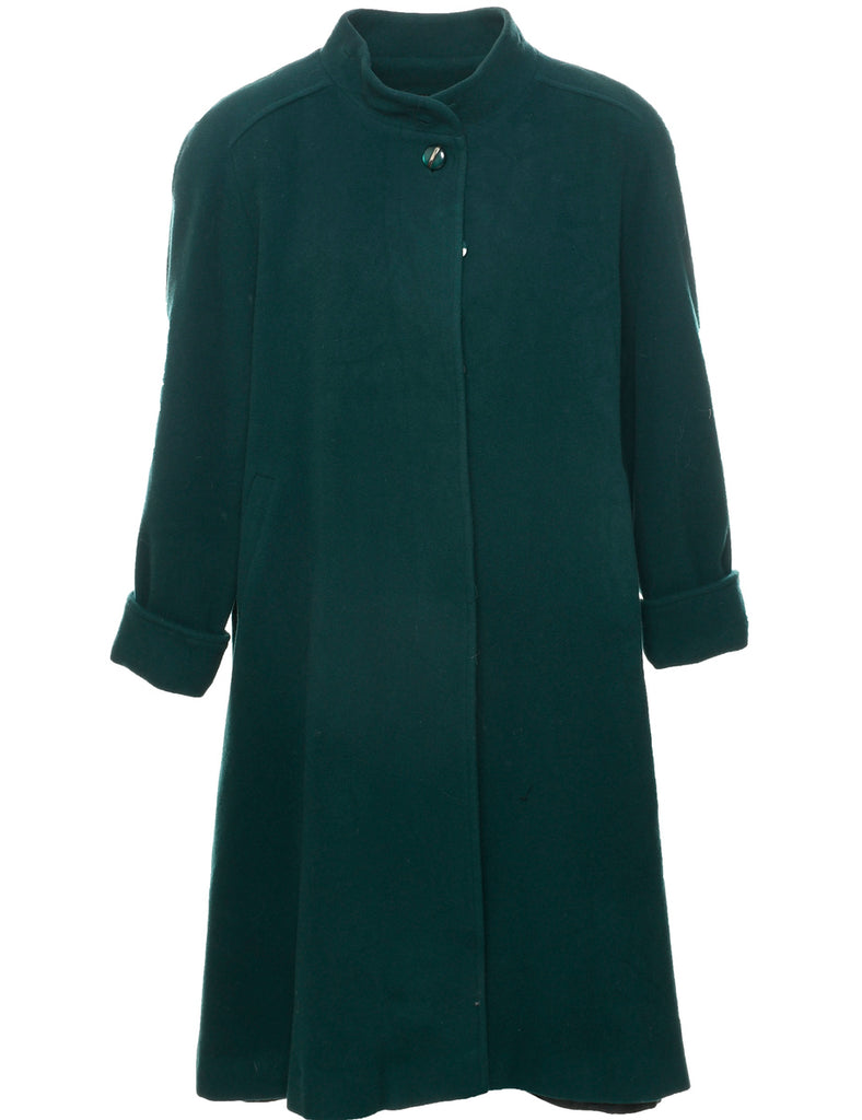 Single Breasted Wool Coat - XL