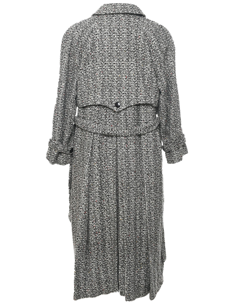 Single Breasted Wool Coat - L