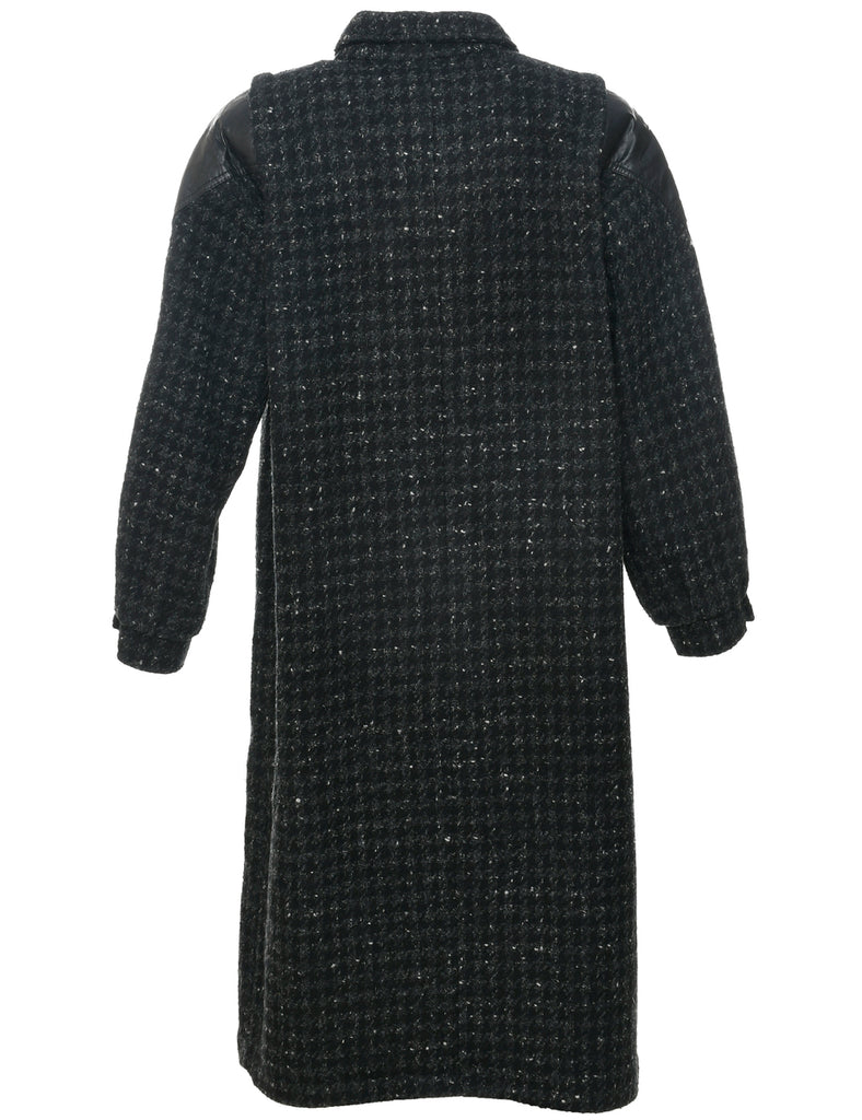 Single Breasted Wool Coat - L