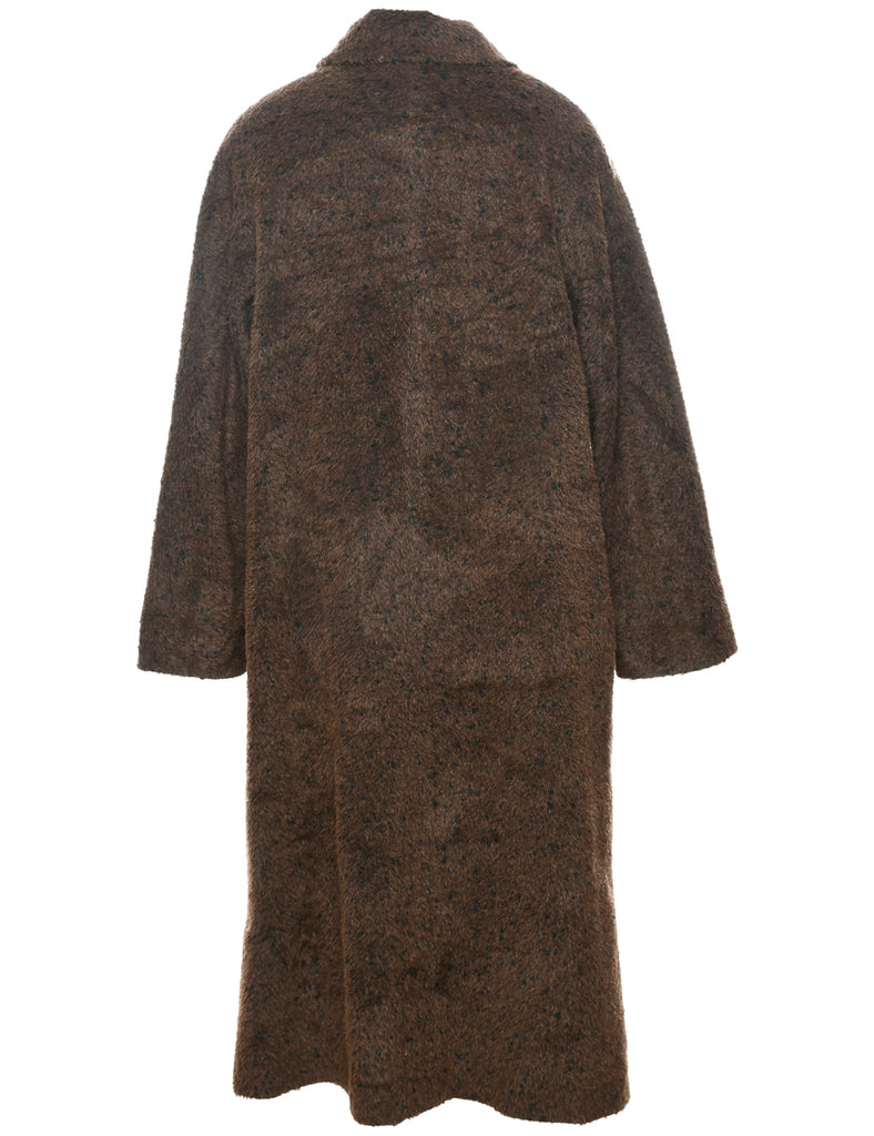 Single Breasted Wool Coat - L