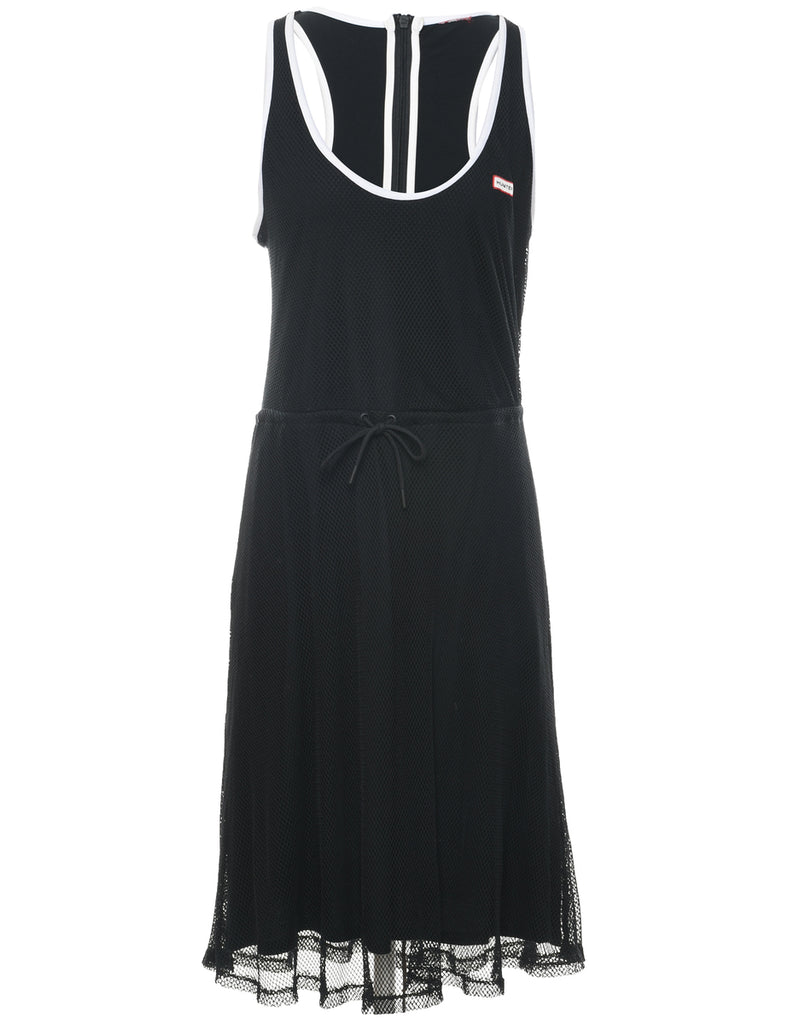 Sleeveless Black Dress - M