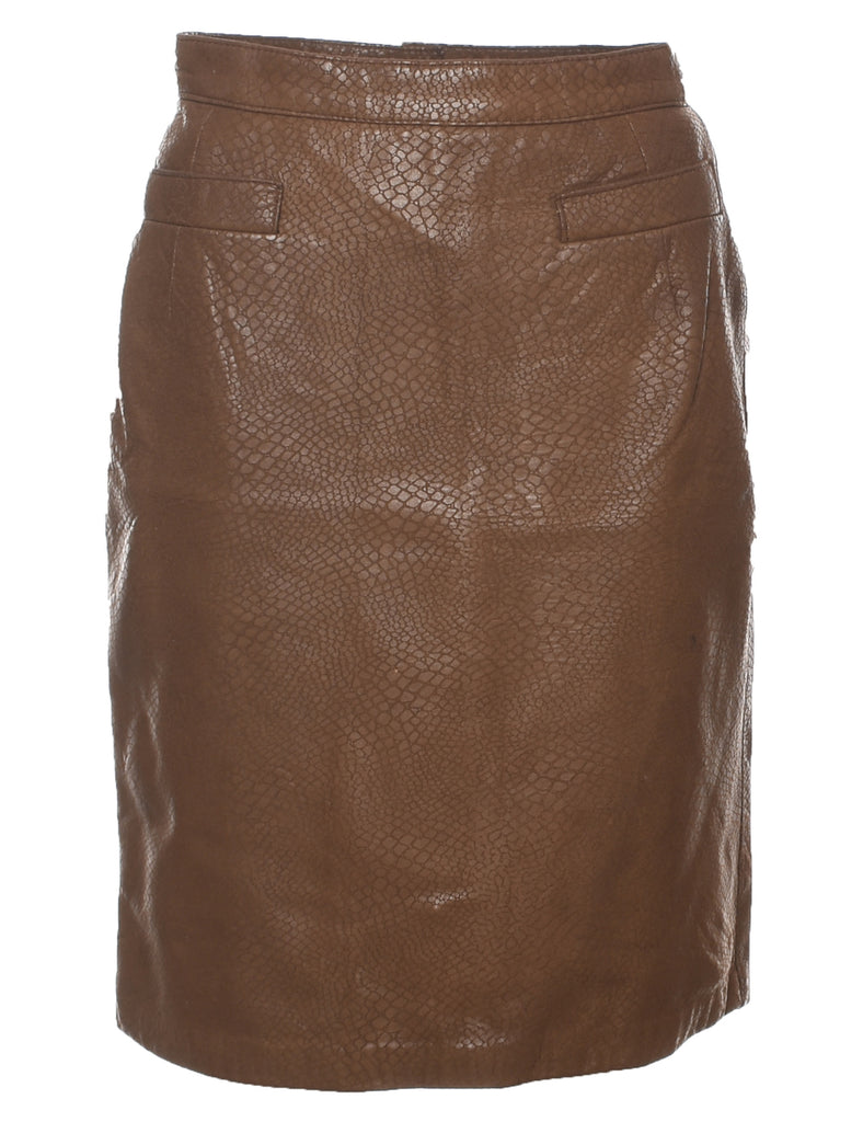 Snakeskin Pattern Pencil Skirt - S