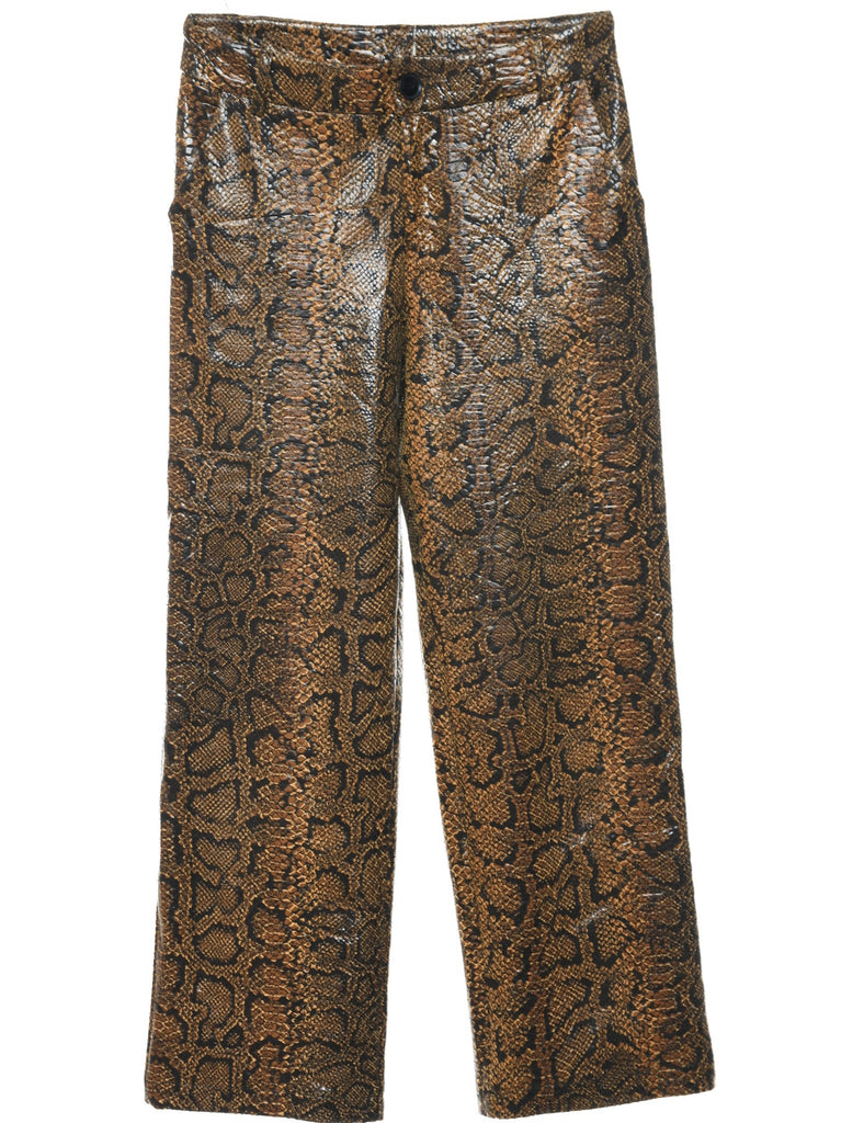 Snakeskin Pattern Trousers - W28 L27