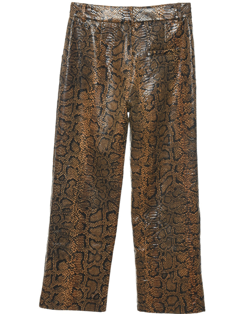 Snakeskin Pattern Trousers - W28 L27