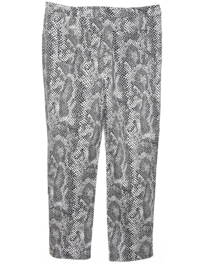 Snakeskin Pattern Trousers - W34 L27