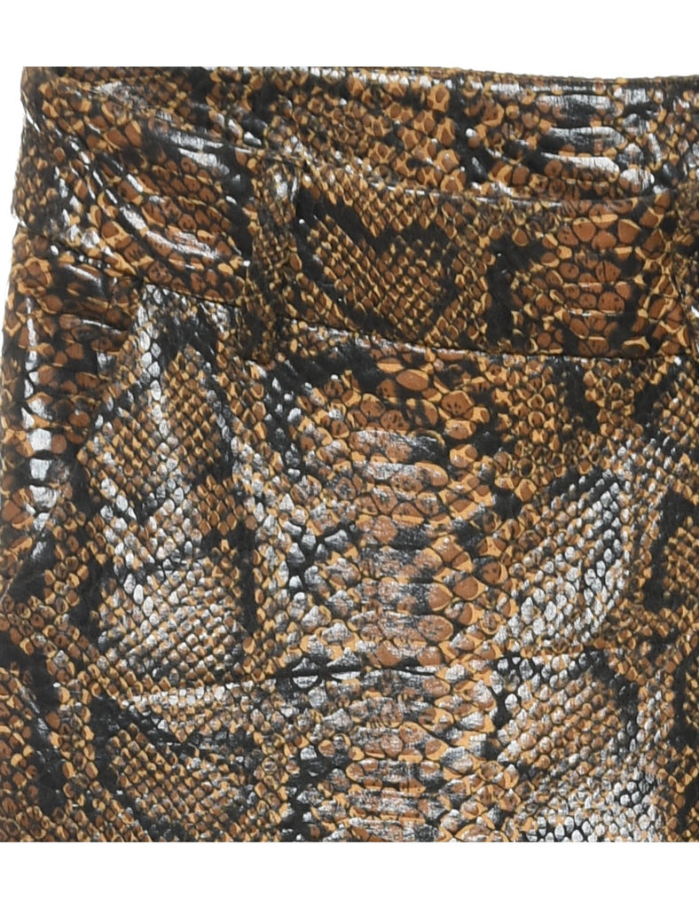 Snakeskin Pattern Trousers - W28 L27