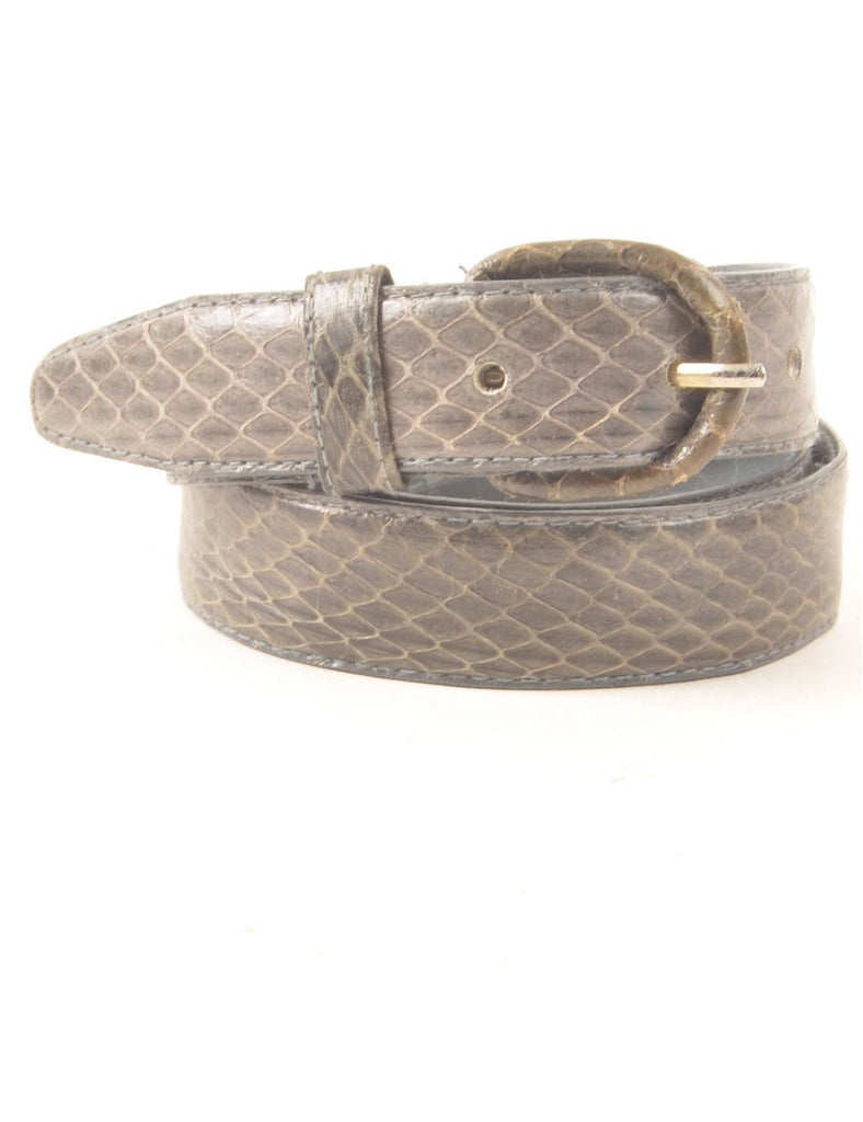 Snakeskin Pattern Waist Belt - M