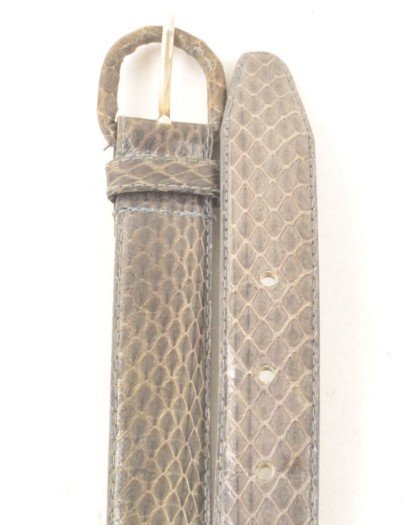 Snakeskin Pattern Waist Belt - M