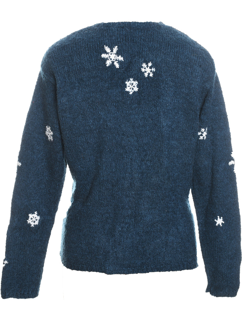 Snowman Christmas Cardigan - S