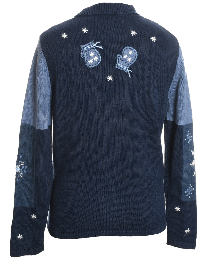 Snowman Christmas Cardigan - S