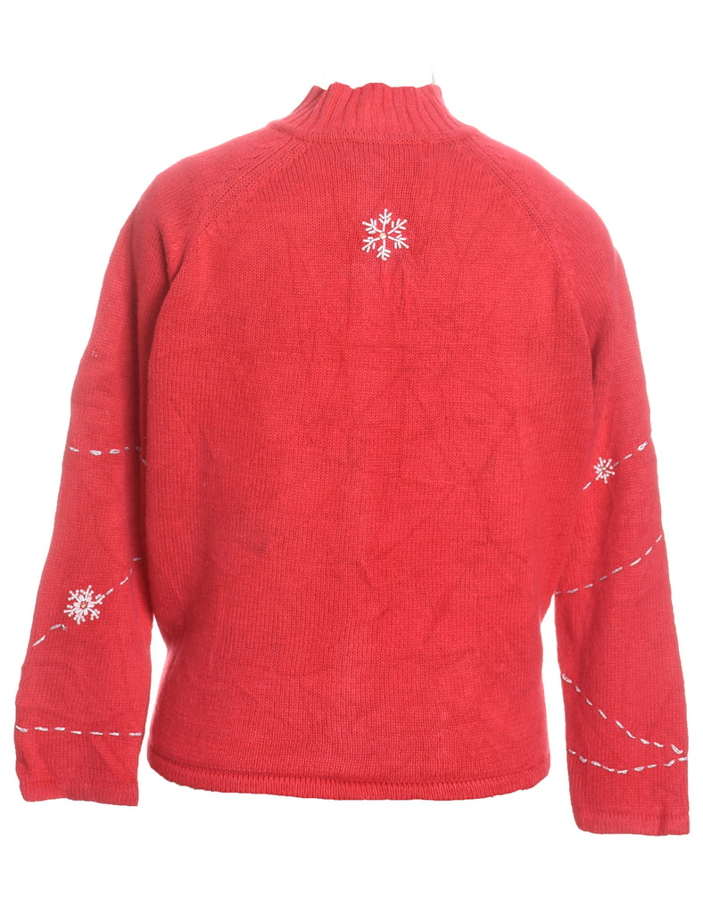 Snowman Christmas Cardigan - M