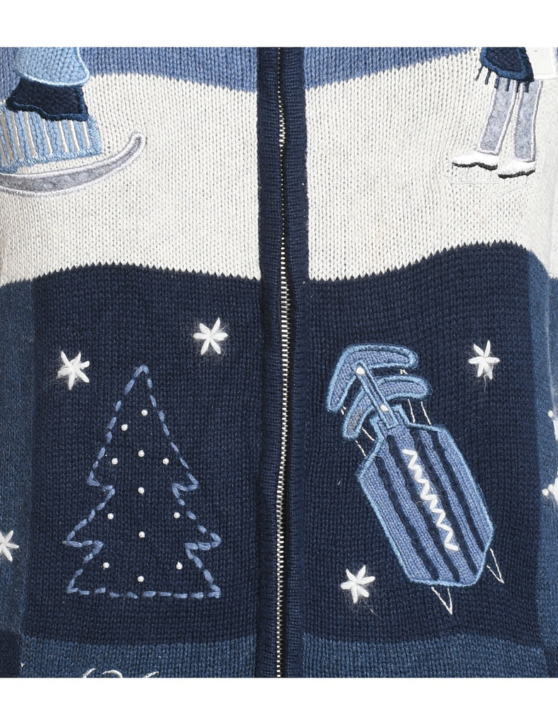 Snowman Christmas Cardigan - S