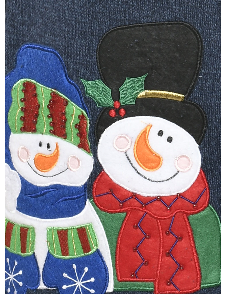 Snowman Christmas Cardigan - XL