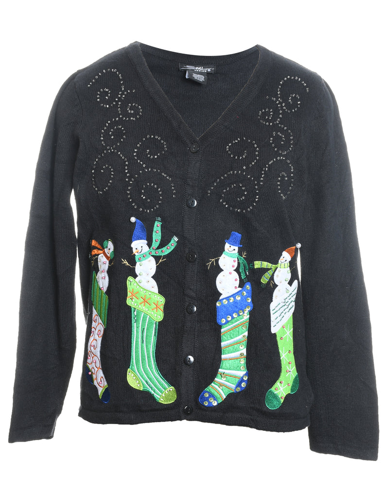 Snowman Christmas Jumper - M