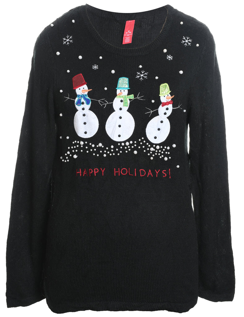 Snowman Christmas Jumper - M