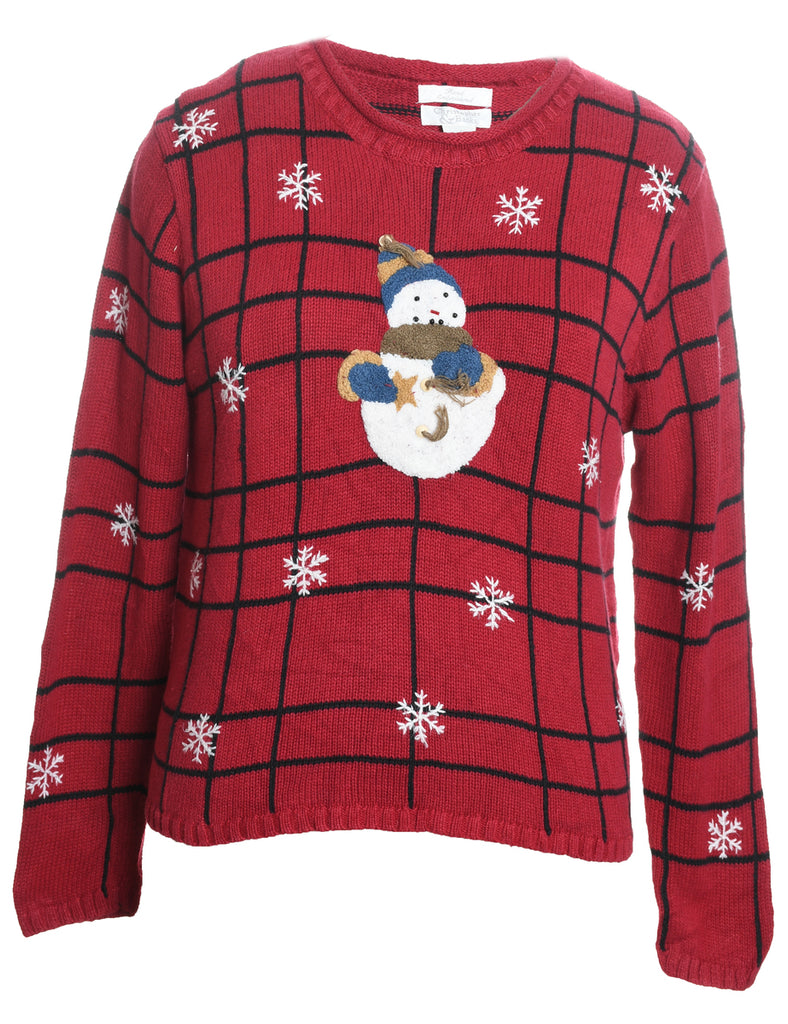 Snowman Christmas Jumper - S