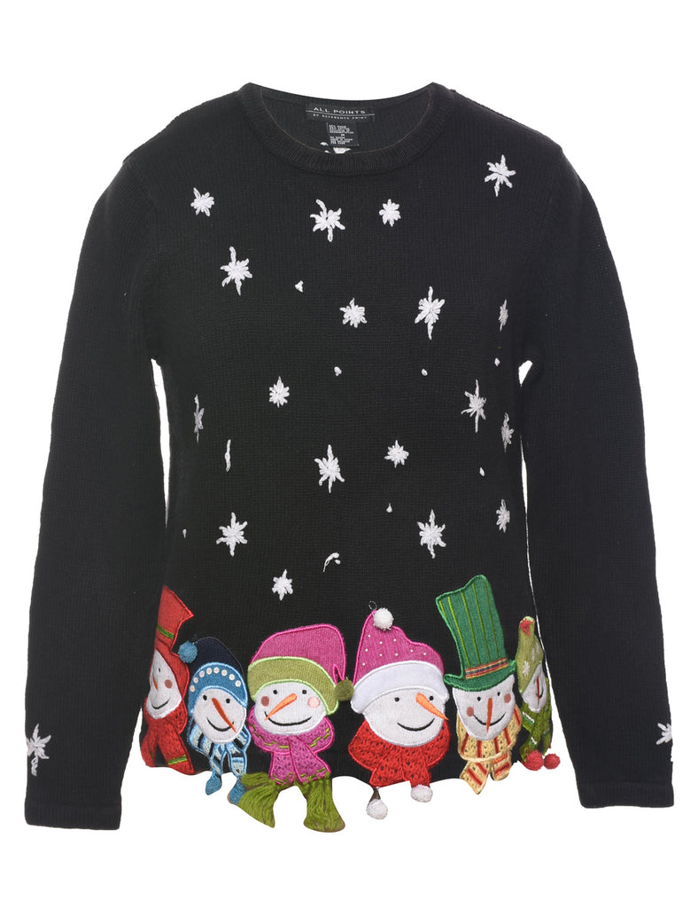 Snowman Christmas Jumper - M