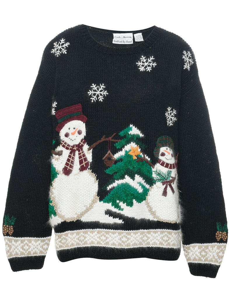 Snowman Christmas Jumper - L