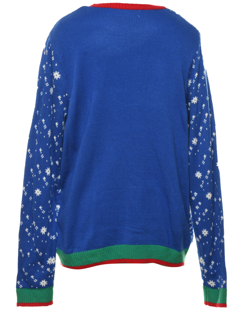 Snowman Christmas Jumper - L