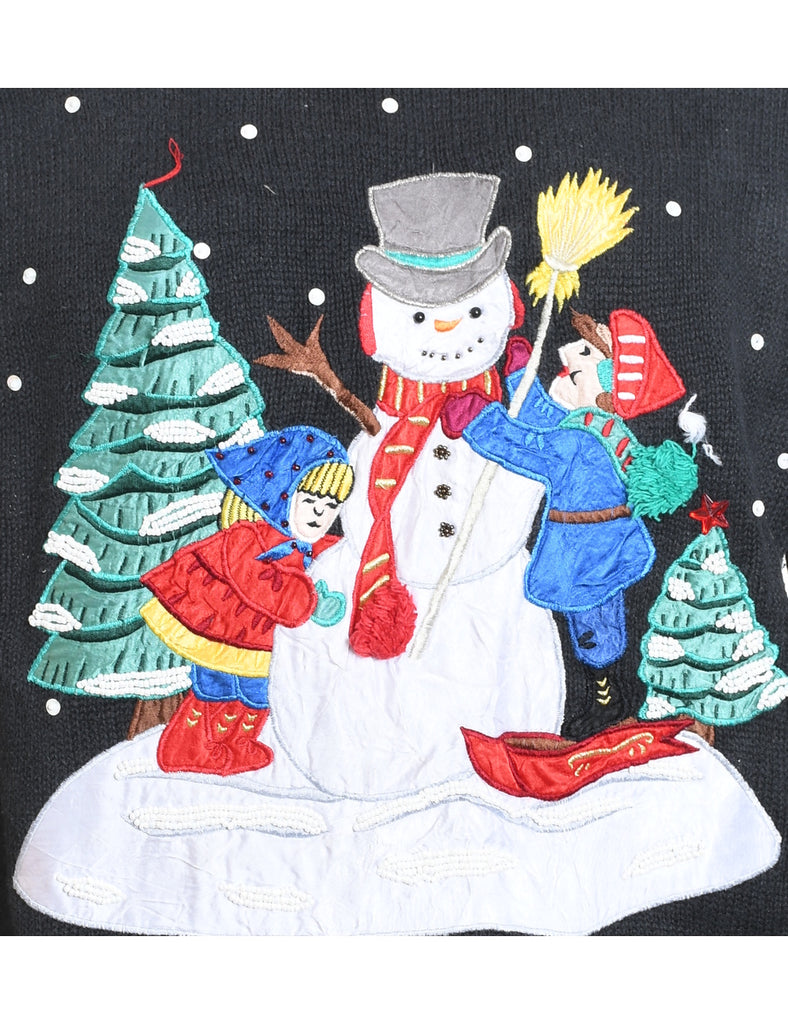 Snowman Christmas Jumper - M