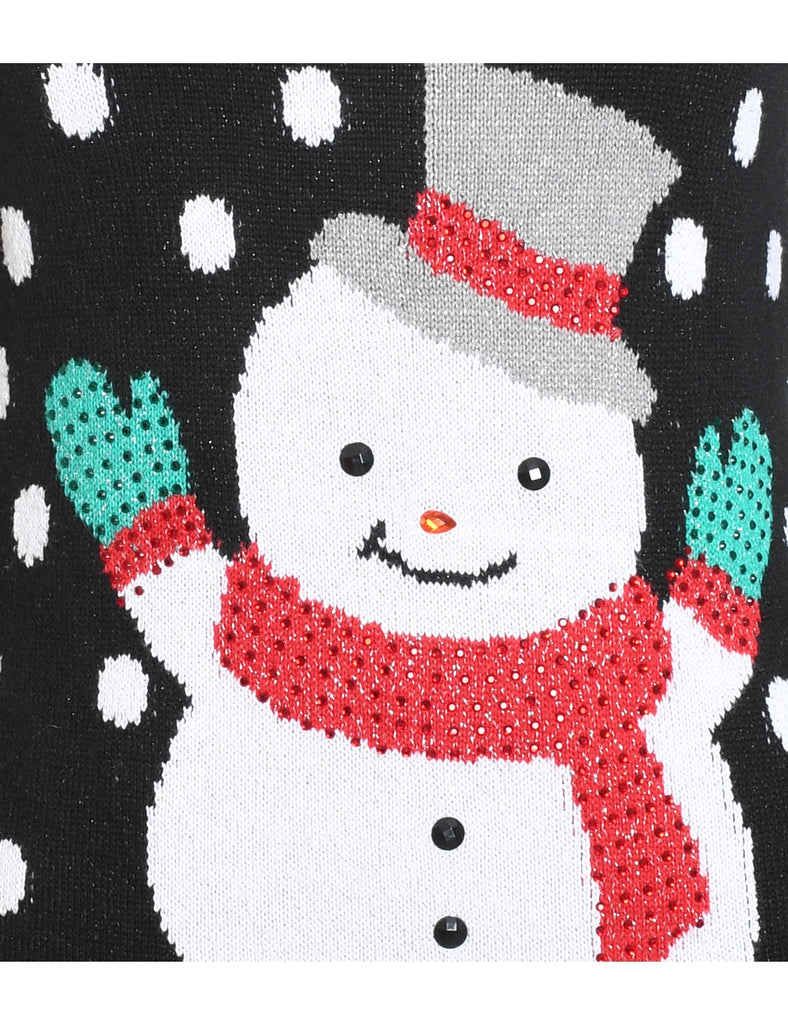 Snowman Christmas Jumper - M