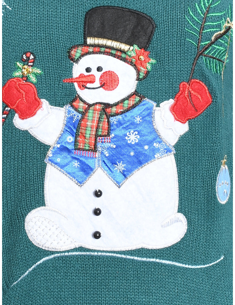 Snowman Christmas Jumper - M