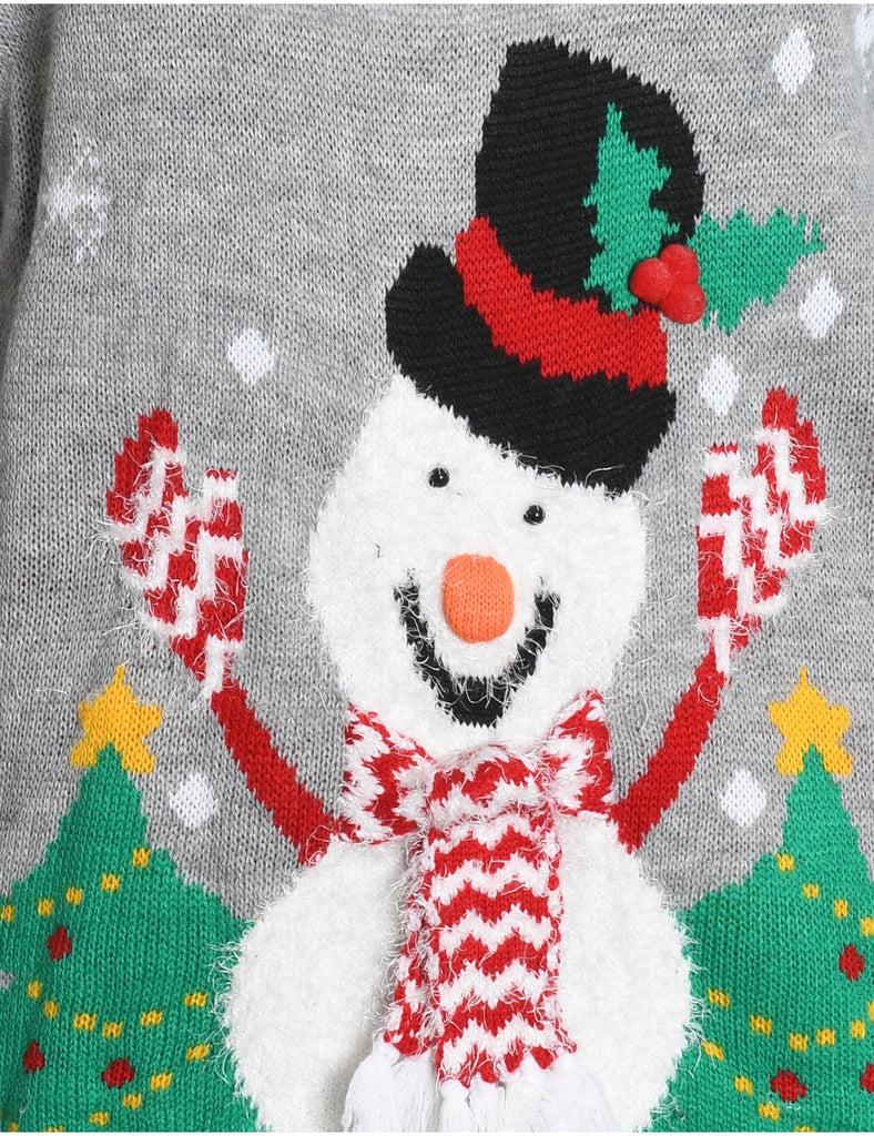 Snowman Christmas Jumper - L