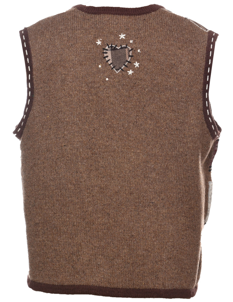 Snowman Christmas Sweater Vest - L