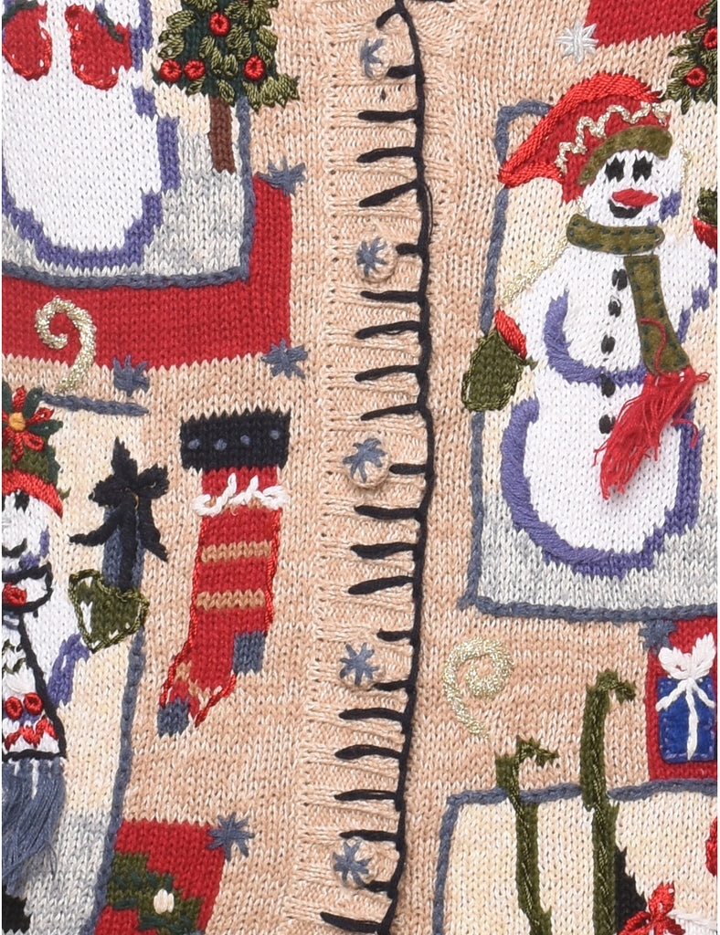 Snowman Christmas Sweater Vest - S