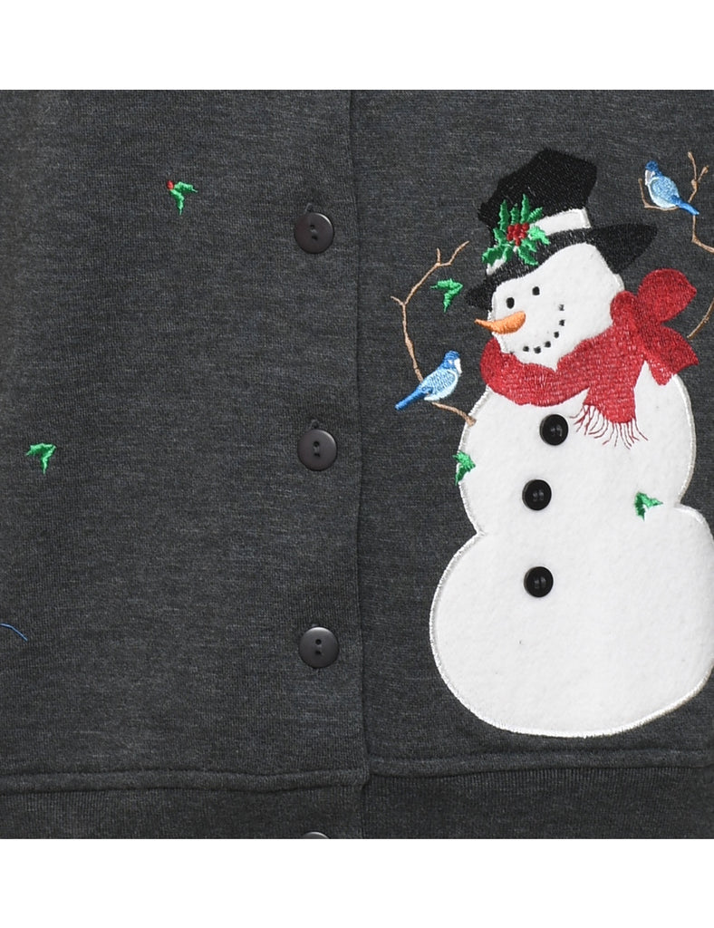 Snowman Christmas Sweatshirt - M