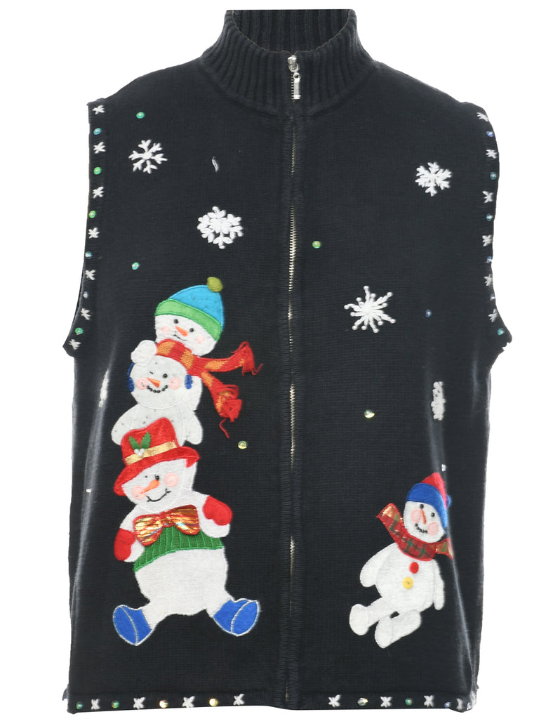 Snowman Christmas Vest - XL