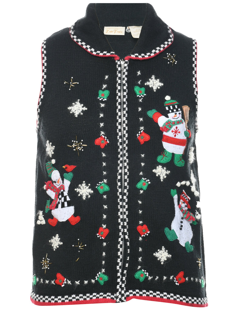 Snowman Christmas Vest - S