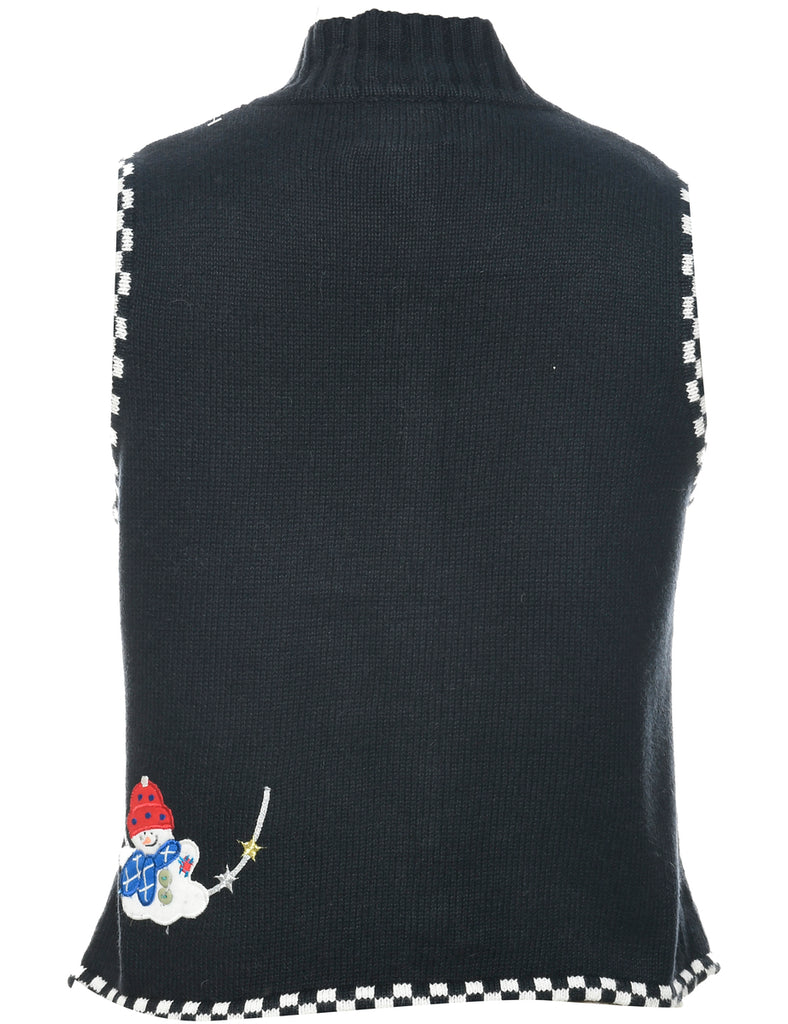 Snowman Christmas Vest - M