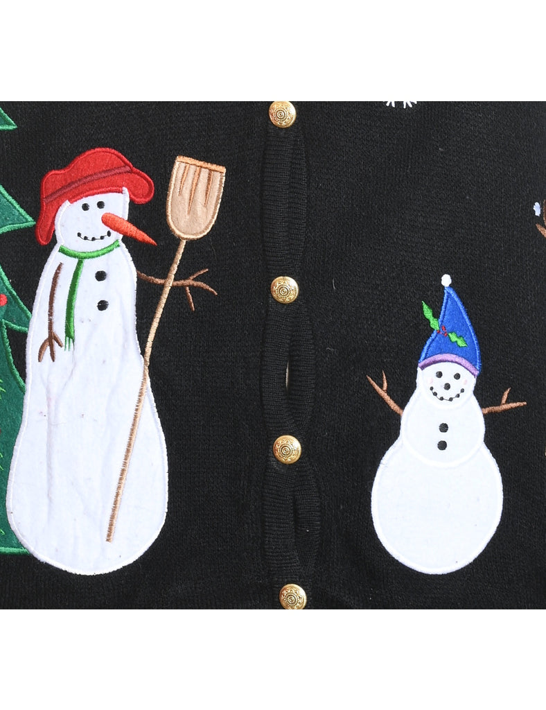 Snowman Christmas Vest - M